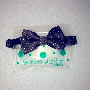 Kids Bow tie brown polka dots